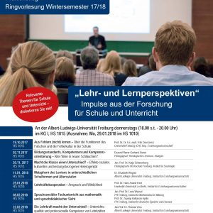 Poster Ringvorlesung Wintersemester 2017/18