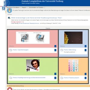 Einblick in den entstehenden ILIAS-Kurs der Veranstaltung „Biologie des Menschen“