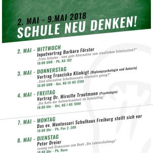 Programm der Aktionswoche "Schule neu denken"