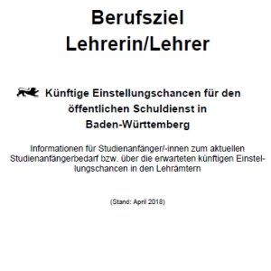Merkblatt Einstellungschancen 2018