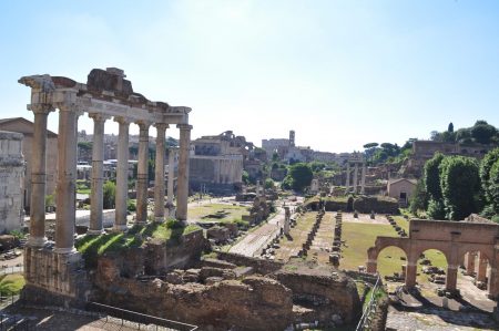 Das Forum Romanum, ein Wahrzeichen der 