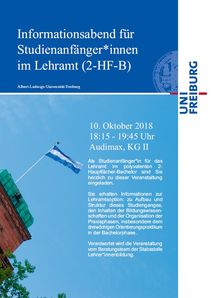 Begrüßungsabend für Studienanfänger*innen im Lehramt (2-HF-B)