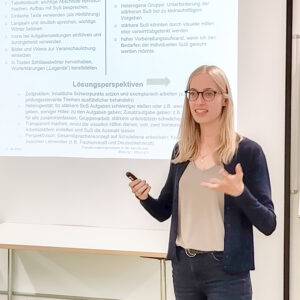 Britta Kangas im Seminar